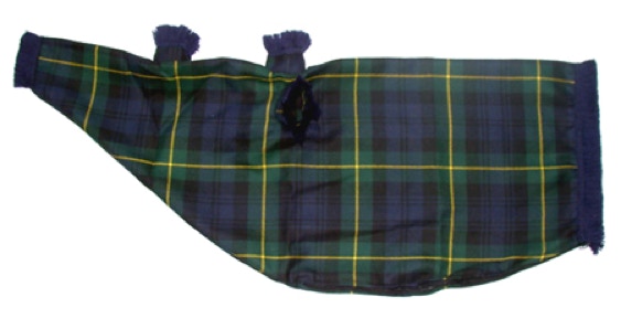 Tartan bagpipe coversupplied in either velvet, corduroy or traditional tartan