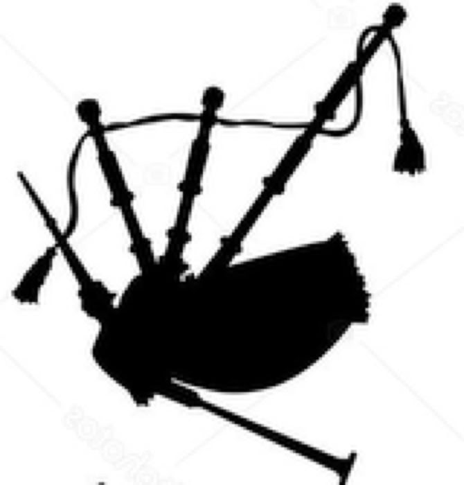 Bagpipe silhouette 2